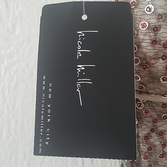 NICOLE MILLER Metallic  Cocktail Dress - Picture 5 of 8